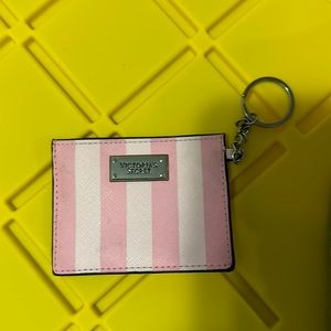 Victoria secret key chain card case